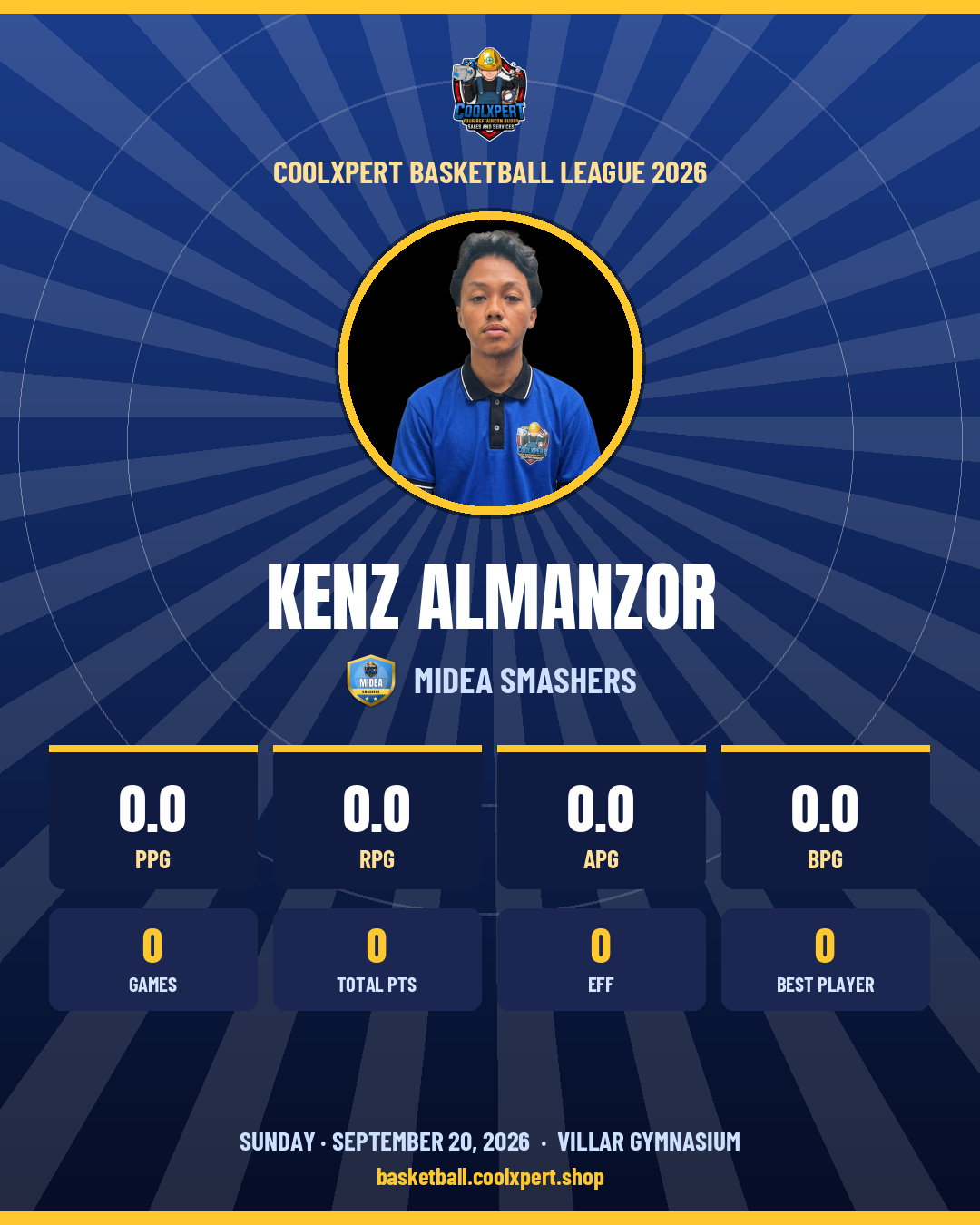 Stat card ni Kenz Almanzor
