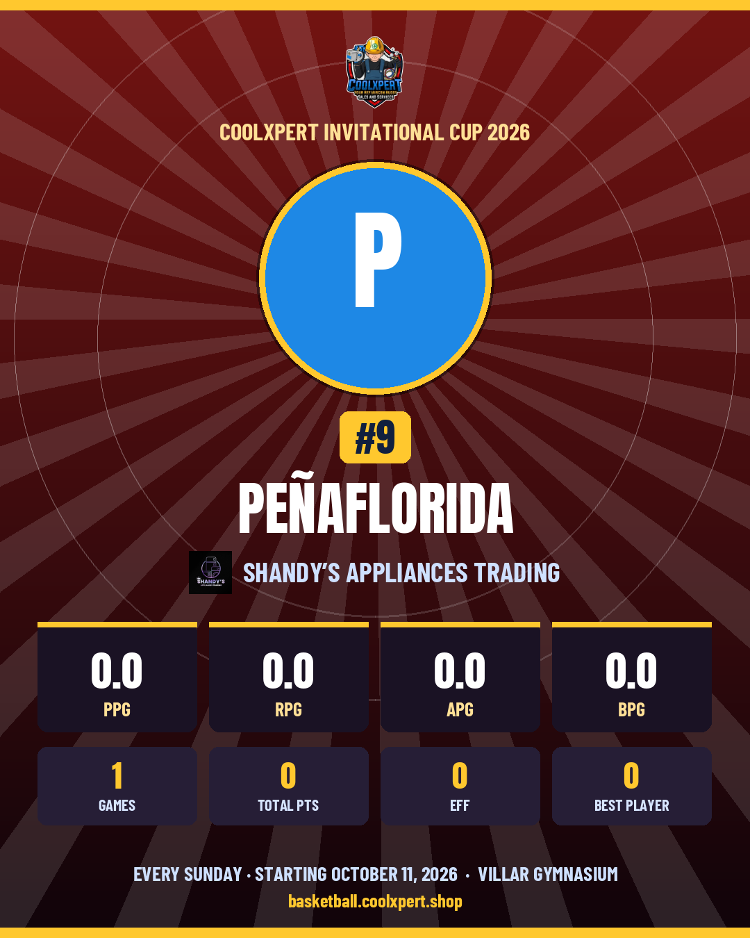 Stat card ni Peñaflorida