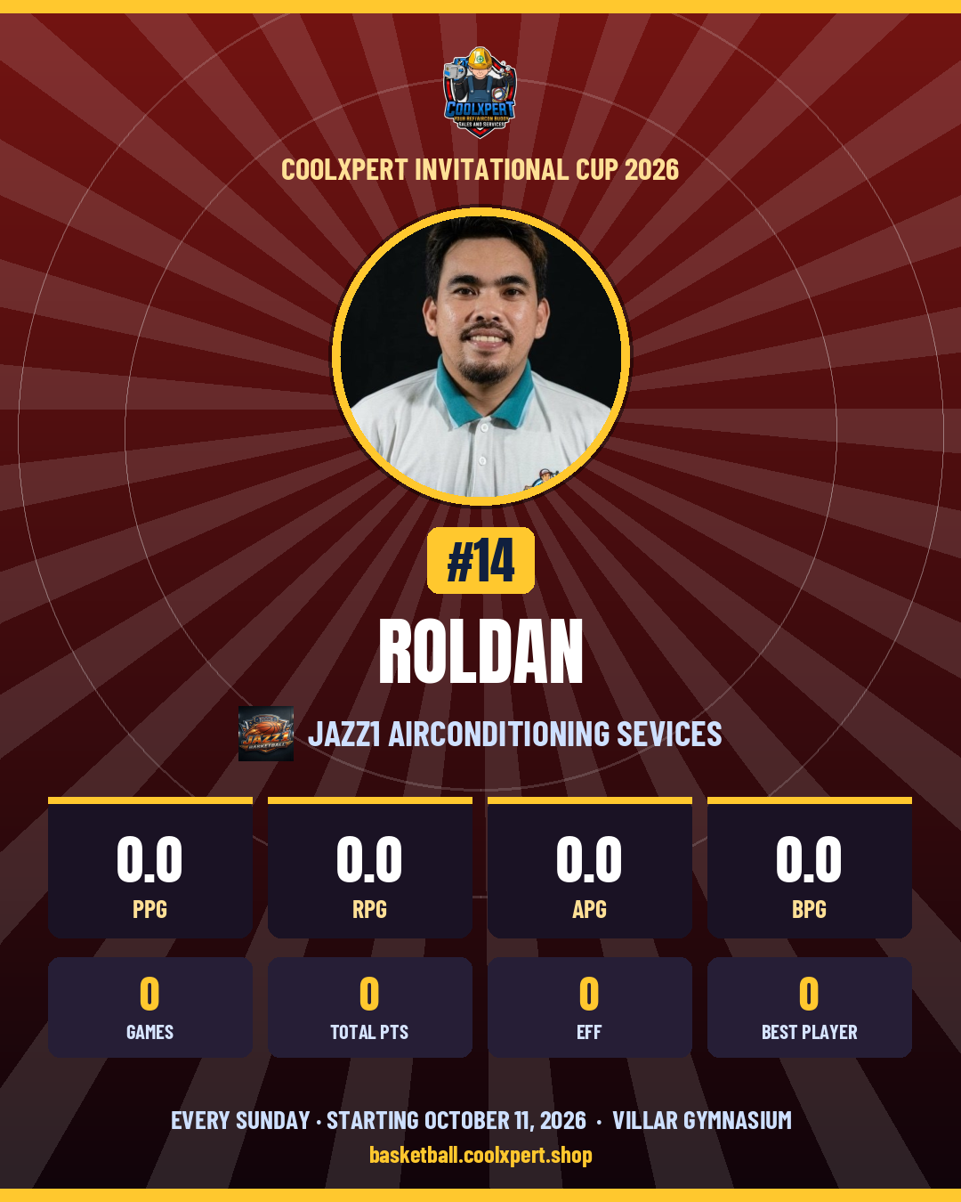 Stat card ni ROLDAN